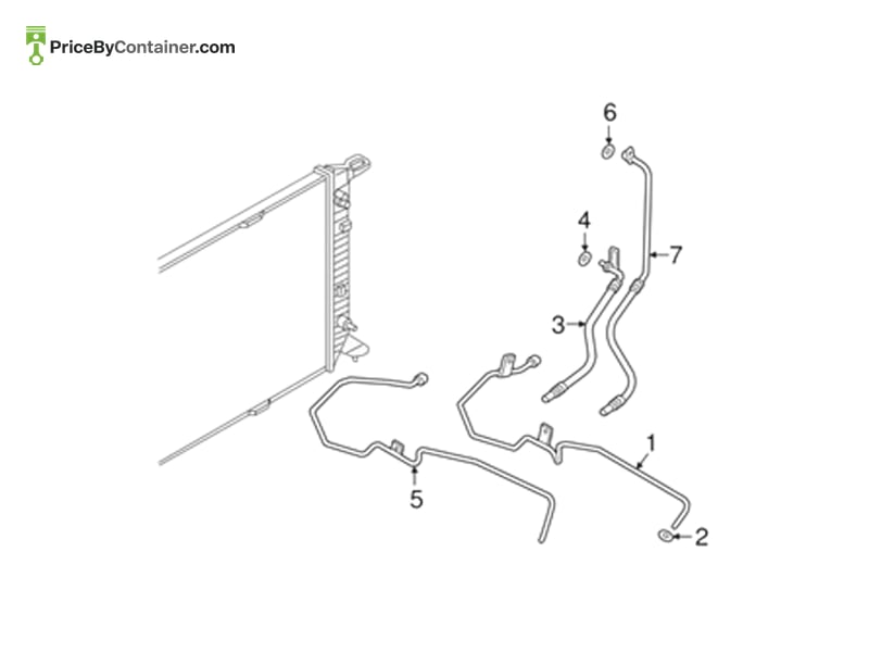 PORSCHE 95B317825B — PORSCHE GENUINE OIL PIPE 95B317825B