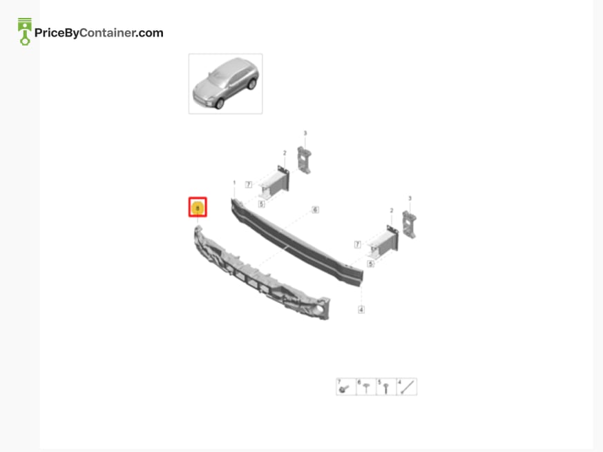 PORSCHE 95B807550N — PORSCHE GENUINE PLASTIC FOAM STRIP 95B807550N