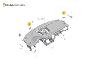 PORSCHE 95B819705A5Q0 — Porsche Genuine AC VENT-LH 95B819705A5Q0