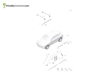 PORSCHE 95B837475CGV9 — Porsche Genuine MOULDING 95B837475CGV9