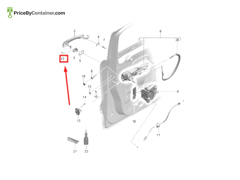 PORSCHE 95B837491 — PORSCHE GENUINE INSART PLUG 95B837491