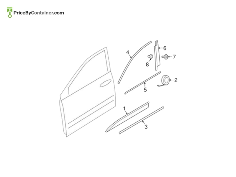 PORSCHE 95B853824 — PORSCHE GENUINE STONE GUARD 95B853824
