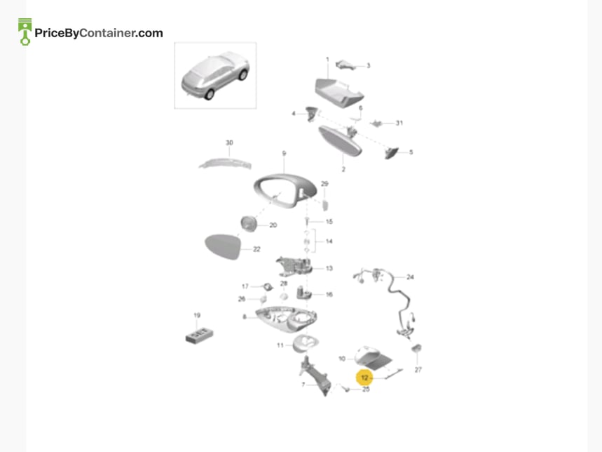 PORSCHE 95B857680 — PORSCHE GENUINE GASKET 95B857680