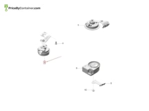 PORSCHE 95B951212H — Porsche Genuine FANFARI 95B951212H