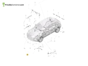 PORSCHE 95B971095BG — Porsche Genuine WIRING SET FOR BUMPER 95B971095BG