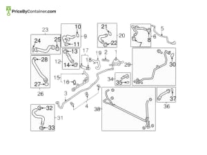 PORSCHE 97010642002 — Porsche Genuine BREATHER HOSE 97010642002