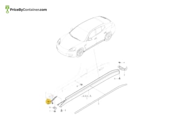 PORSCHE 97050480100 — Porsche Genuine RETAINING STRIP 97050480100