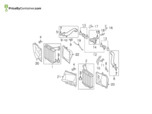 PORSCHE 97057564100 — Porsche Genuine COOLER AIR DUCT LH 97057564100