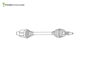 PORSCHE 971407271R — Porsche Genuine DRIVE SHAFT 971407271R