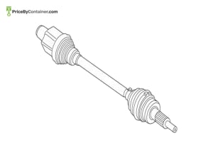 PORSCHE 971407271S — Porsche Genuine DRIVE SHAFT 971407271S