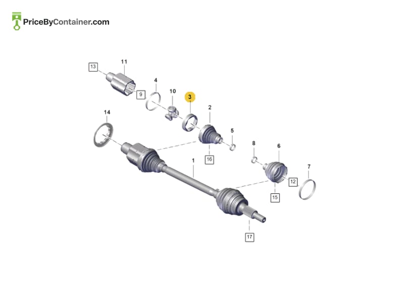 PORSCHE 971407413A — PORSCHE GENUINE ADAPTER 971407413A