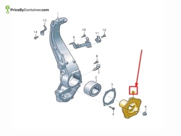 PORSCHE 971407615C — Porsche Genuine WHEEL HUB FRT LH 971407615C