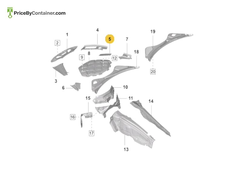 PORSCHE 971806099OK1 — PORSCHE GENUINE END CAP MATT BLACK 971806099OK1