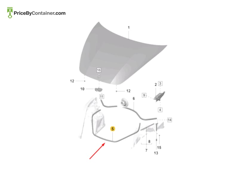 PORSCHE 971823727A — PORSCHE GENUINE SEAL 971823727A