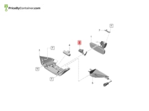 PORSCHE 971857593A4PK — Porsche Genuine COVER MIRROR 971857593A4PK