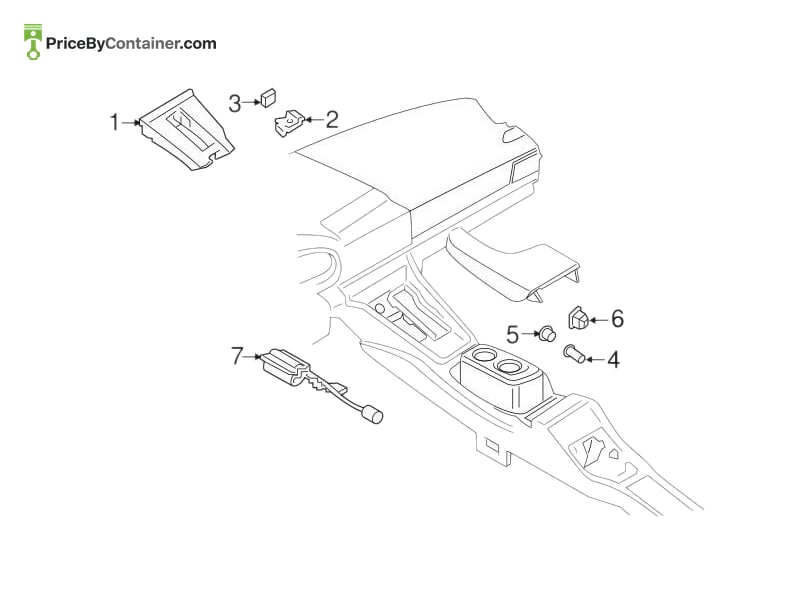 PORSCHE 971953509B6N3 — PORSCHE GENUINE EMERGENCY LIGHT SWITCH MATT BLACK 971953509B6N3