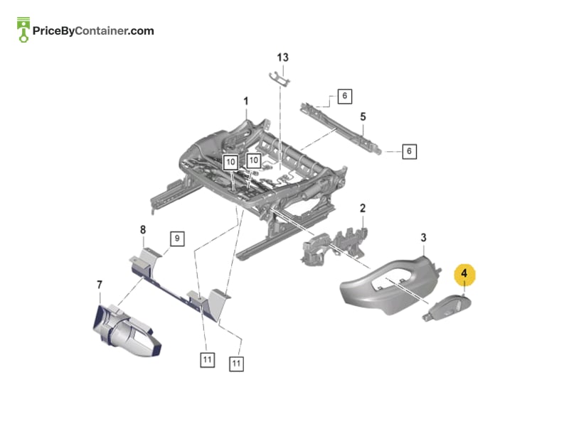 PORSCHE 971959748QHVO — PORSCHE GENUINE SWITCH WINDOW 971959748QHVO