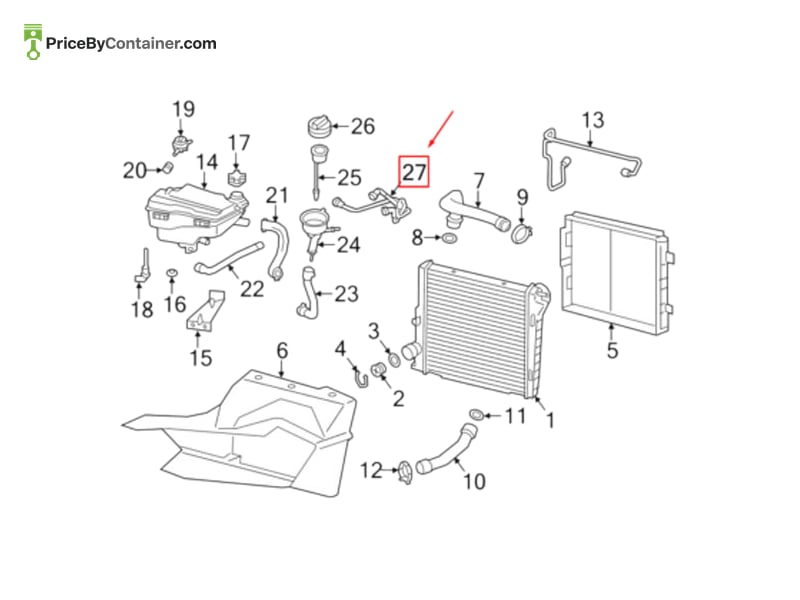 PORSCHE 98110628801 — PORSCHE GENUINE DRAIN HOSE 98110628801