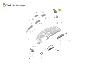 PORSCHE 981552141000E1 — Porsche Genuine AC GRILL VENT LH 981552141000E1