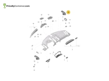 PORSCHE 981552142021E0 — Porsche Genuine AC VENT 981552142021E0