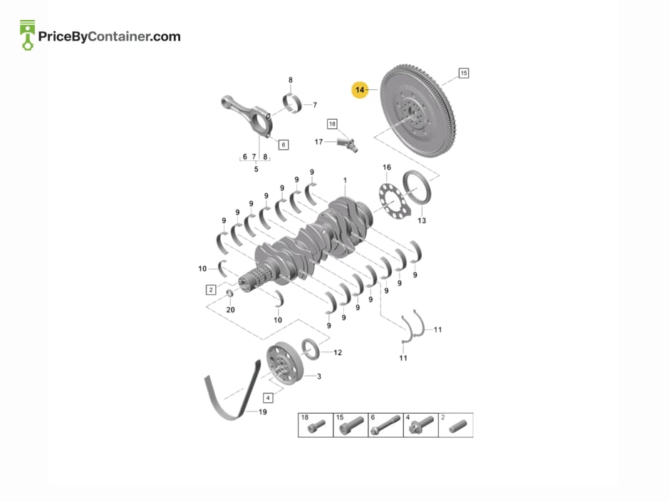 PORSCHE 982105264B — PORSCHE GENUINE DUAL-MASS FLYWHEEL 982105264B