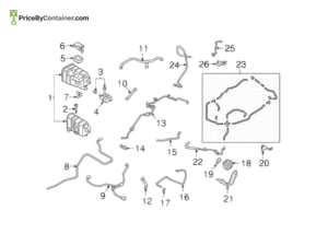PORSCHE 982399467A — Porsche Genuine VACUUM LINE 982399467A