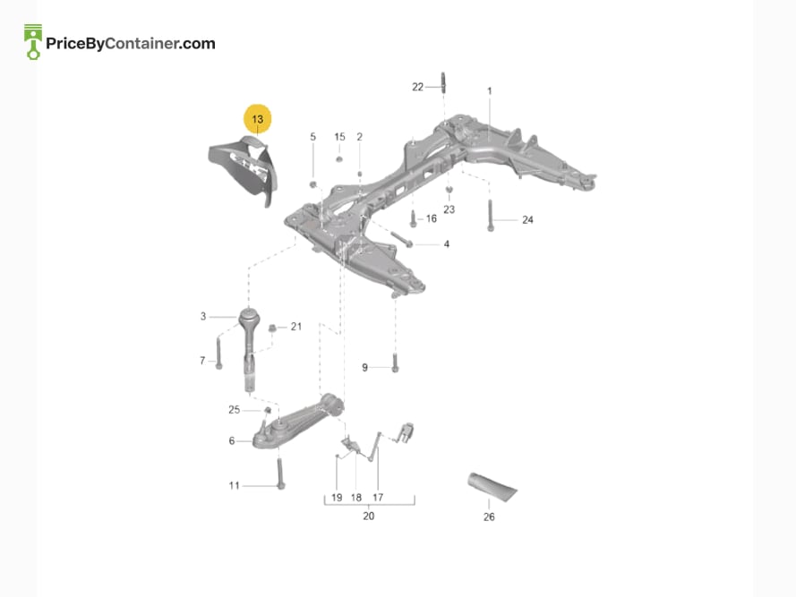 PORSCHE 99134148101 — PORSCHE GENUINE SPOILER 99134148101