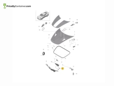 PORSCHE 99151103306 — Porsche Genuine BONNET LOCK LOWER 99151103306