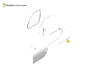 PORSCHE 9915370860103C — Porsche Genuine DOOR SEAL OUTER 9915370860103C