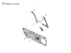 PORSCHE 99153722201 — Porsche Genuine DOOR INSIDE FRAME 99153722201