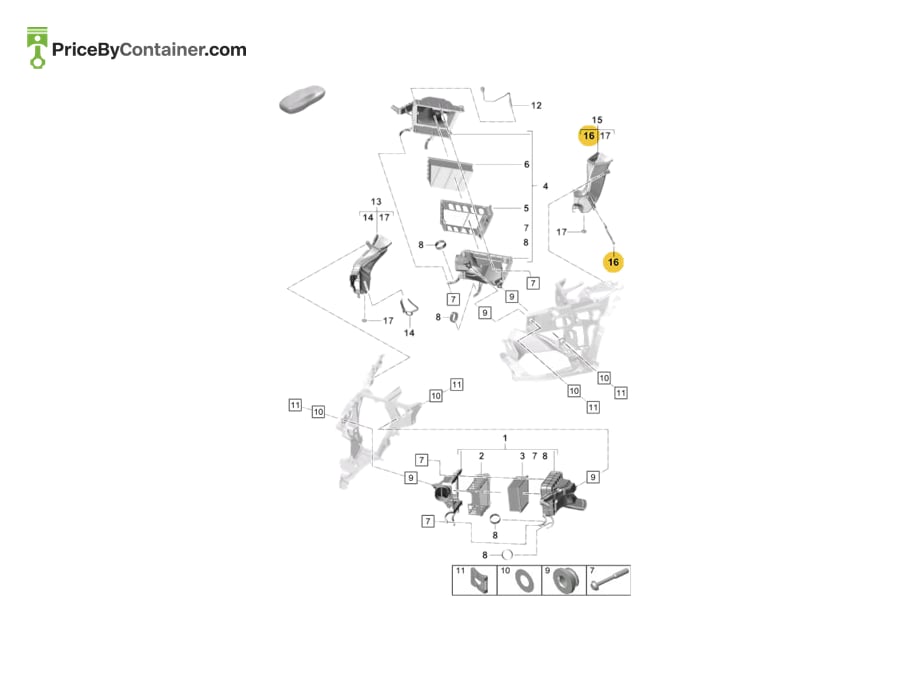 PORSCHE 992129928A — PORSCHE GENUINE INTERMEDIATE PIECE 992129928A
