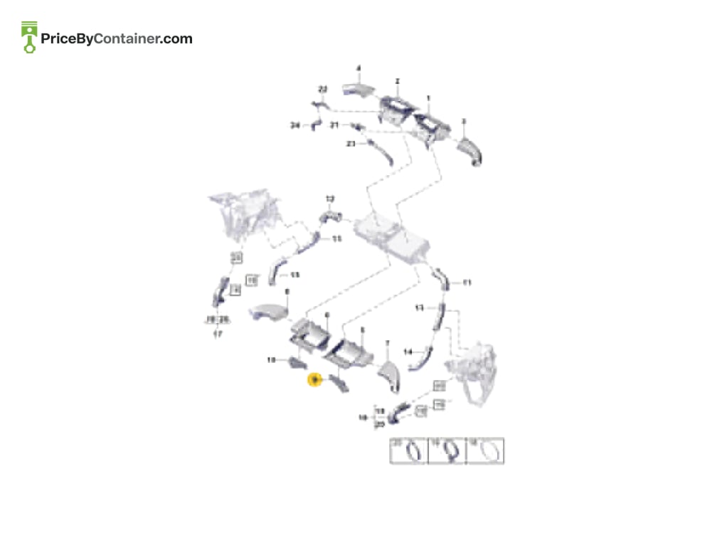 PORSCHE 992145649B — PORSCHE GENUINE AIR GUIDE 992145649B