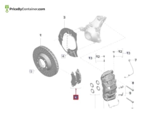 PORSCHE 992698075F — Porsche Genuine BRAKE PAD FR 992698075F