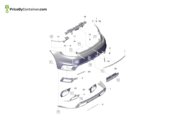 PORSCHE 992807833EOK1 — Porsche Genuine TRIM FOR EXHAUST TAIL PIPE 992807833EOK1