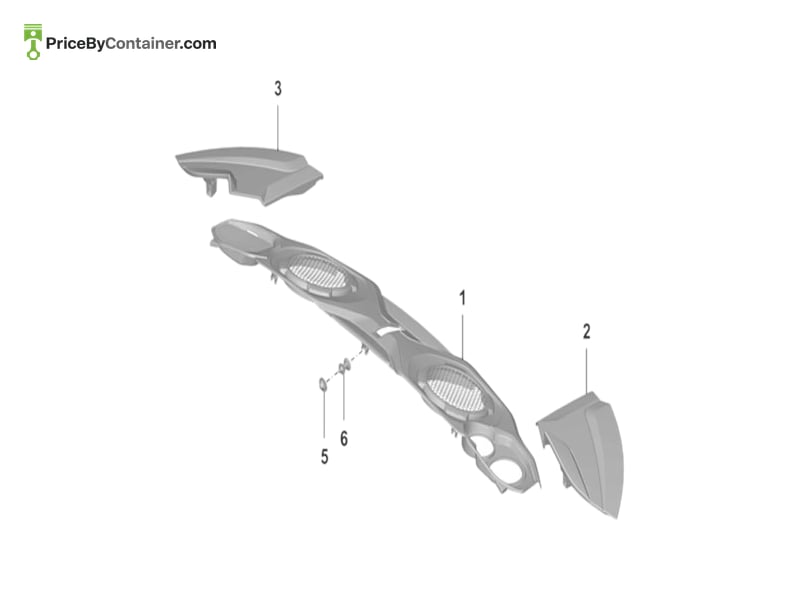 PORSCHE 992813747 — PORSCHE GENUINE ENGINE COVER SUPPORT 992813747