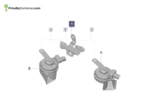 PORSCHE 992907333 — Porsche Genuine BRACKET FOR FANFARE 992907333