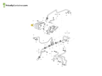 PORSCHE 99630701701 — Porsche Genuine ATF COOLER 99630701701