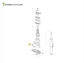 PORSCHE 99634353318504 — Porsche Genuine SPRING PORSCHE 99634353318504