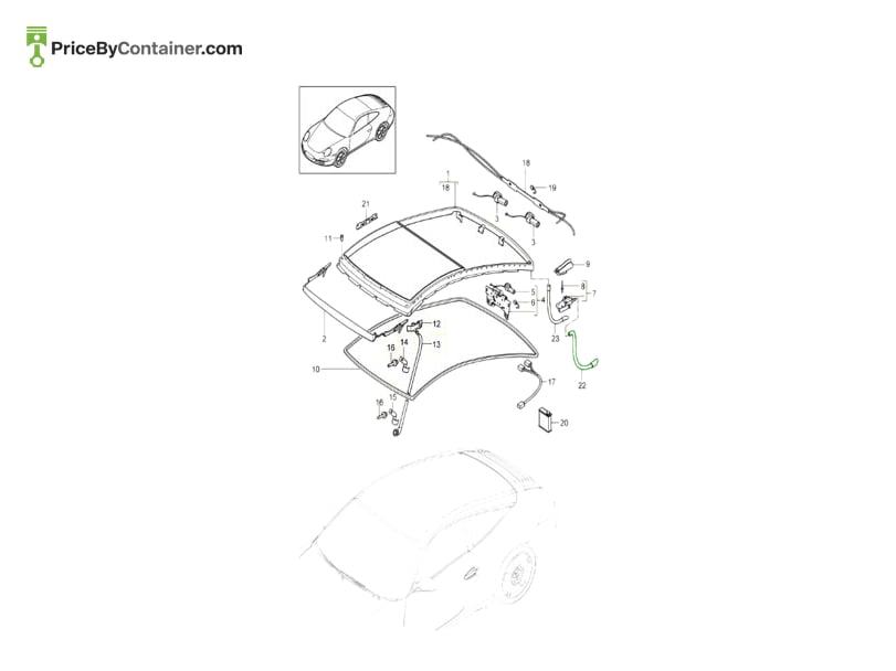 PORSCHE 99656220701 — PORSCHE GENUINE WATER DRAIN HOSE 99656220701