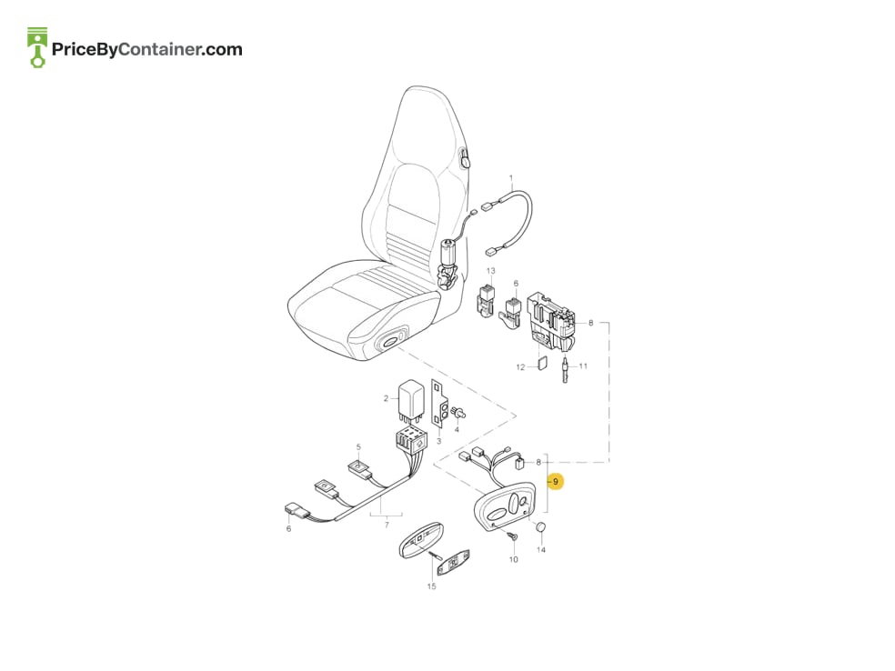 PORSCHE 99661371901A03 — PORSCHE GENUINE SWITCH BLACK 99661371901A03