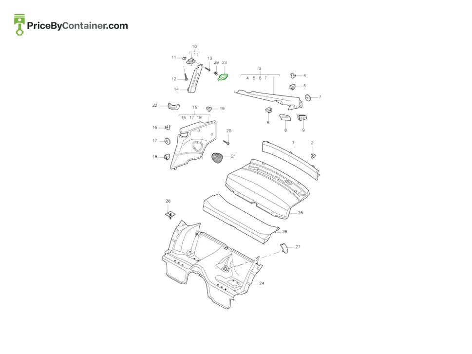 PORSCHE 997555573008X8 — PORSCHE GENUINE COAT HOOK-LH 997555573008X8