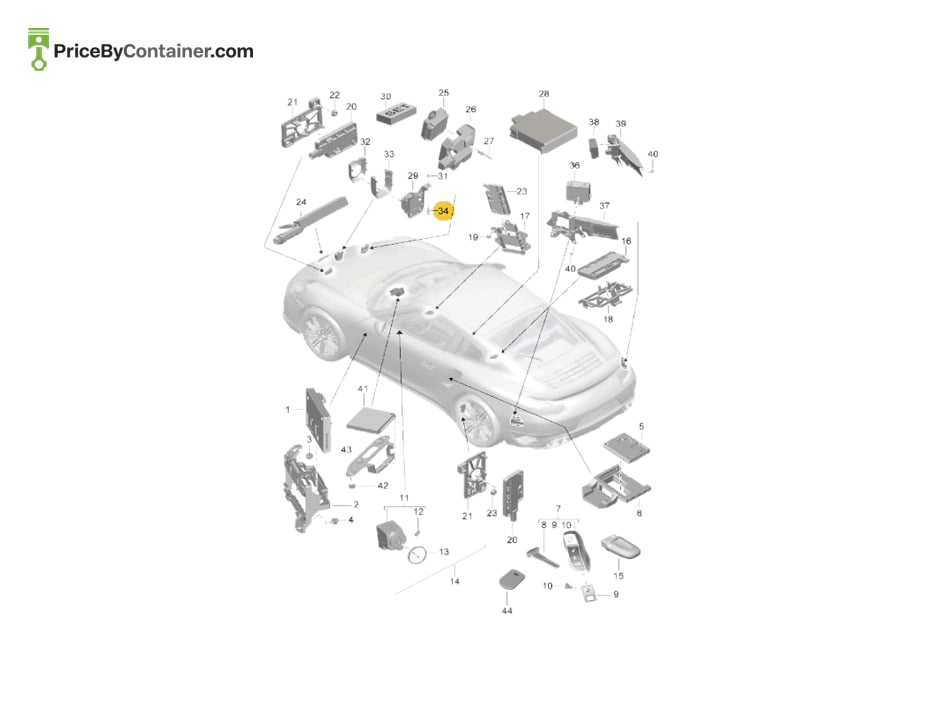 PORSCHE 99908005601 — PORSCHE GENUINE BLIND RIVET STUD 99908005601