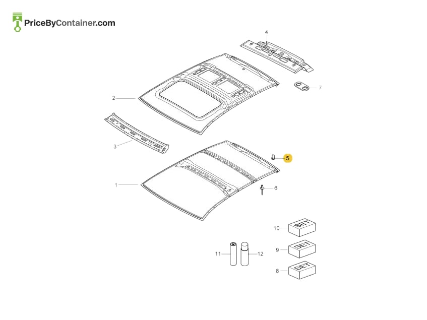 PORSCHE 99950016501 — PORSCHE GENUINE BLIND RIVET NUT 99950016501
