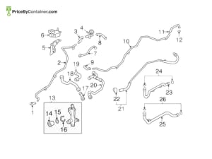 PORSCHE 9A110651570 — Porsche Genuine HOSE 9A110651570