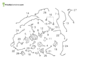 PORSCHE 9A110664975 — Porsche Genuine HOSE 9A110664975