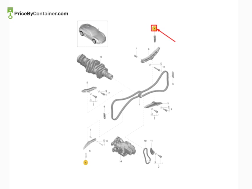 PORSCHE 9A110733001 — PORSCHE GENUINE HOSE 9A110733001