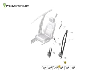 PORSCHE 9A700368200 — Porsche Genuine SOCKET HEAD BOLT 9A700368200