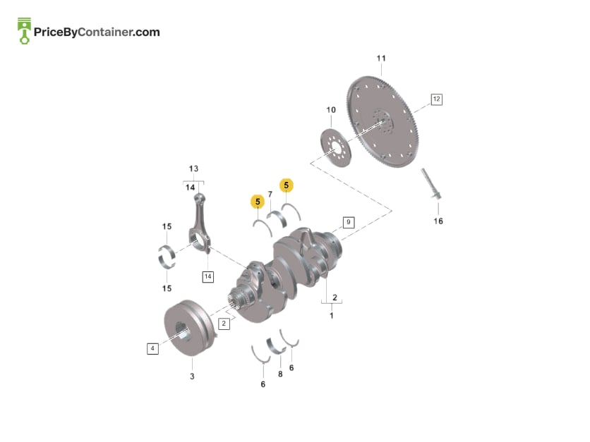 PORSCHE 9A700763700 — PORSCHE GENUINE THRUST WASHER 9A700763700