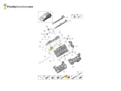 PORSCHE 9A710320104 — Porsche Genuine VALVE 9A710320104