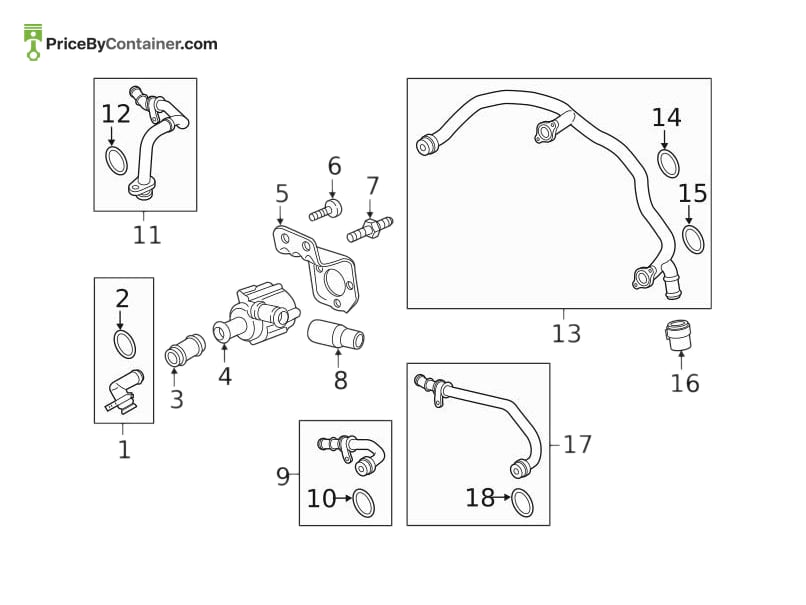 PORSCHE 9A712105200 — PORSCHE GENUINE HOSE 9A712105200